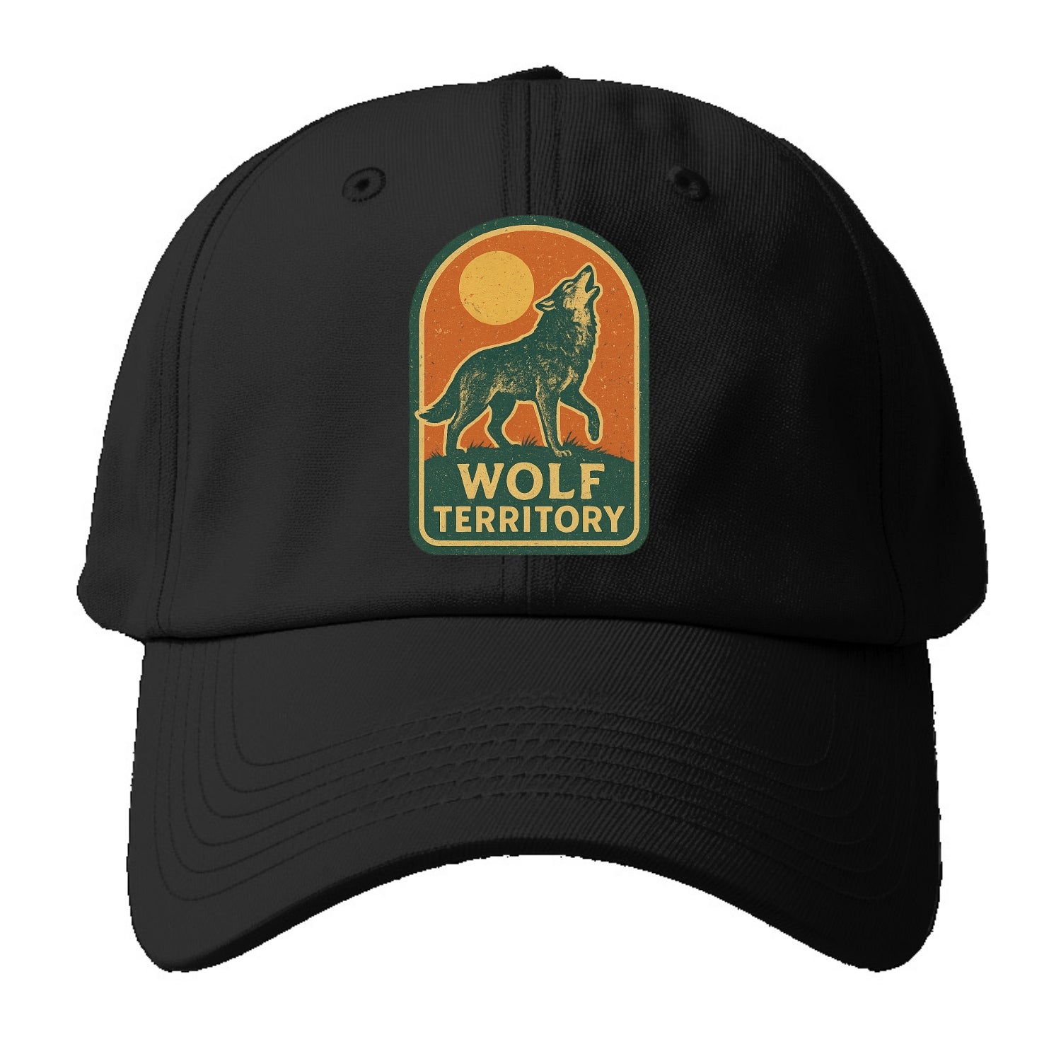 Wolf Territory Marking  - Baseball Cap For Big Heads - Black
