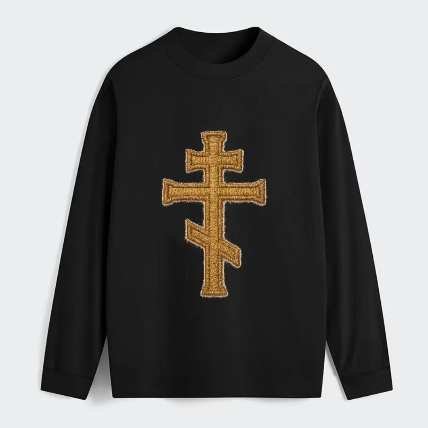 Orthodox Cross  - Classic Long Sleeve Shirt - Black