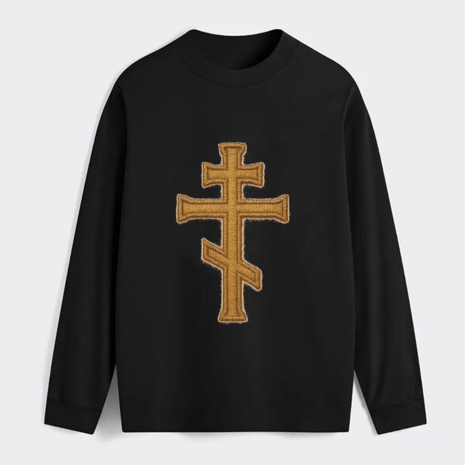 Orthodox Cross  - Classic Long Sleeve Shirt - Black