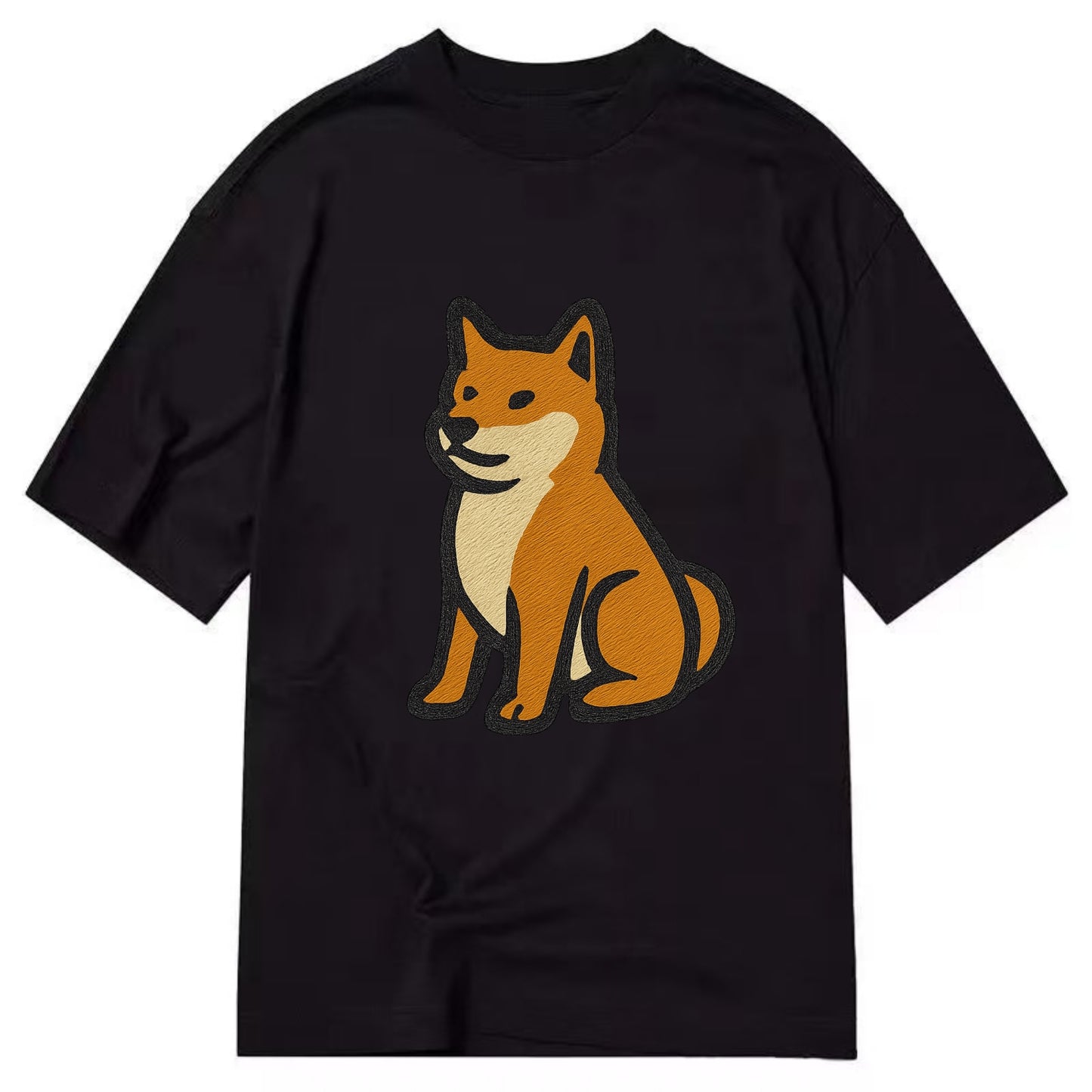 Shiba Inu - Red colored sitting pose - C Classic T-shirt - Black