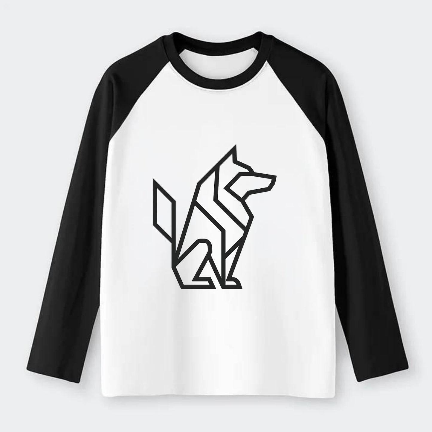 Born to be Wild  - Raglan Long Sleeve T-Shirt - Black