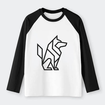 Born to be Wild  - Raglan Long Sleeve T-Shirt - Black