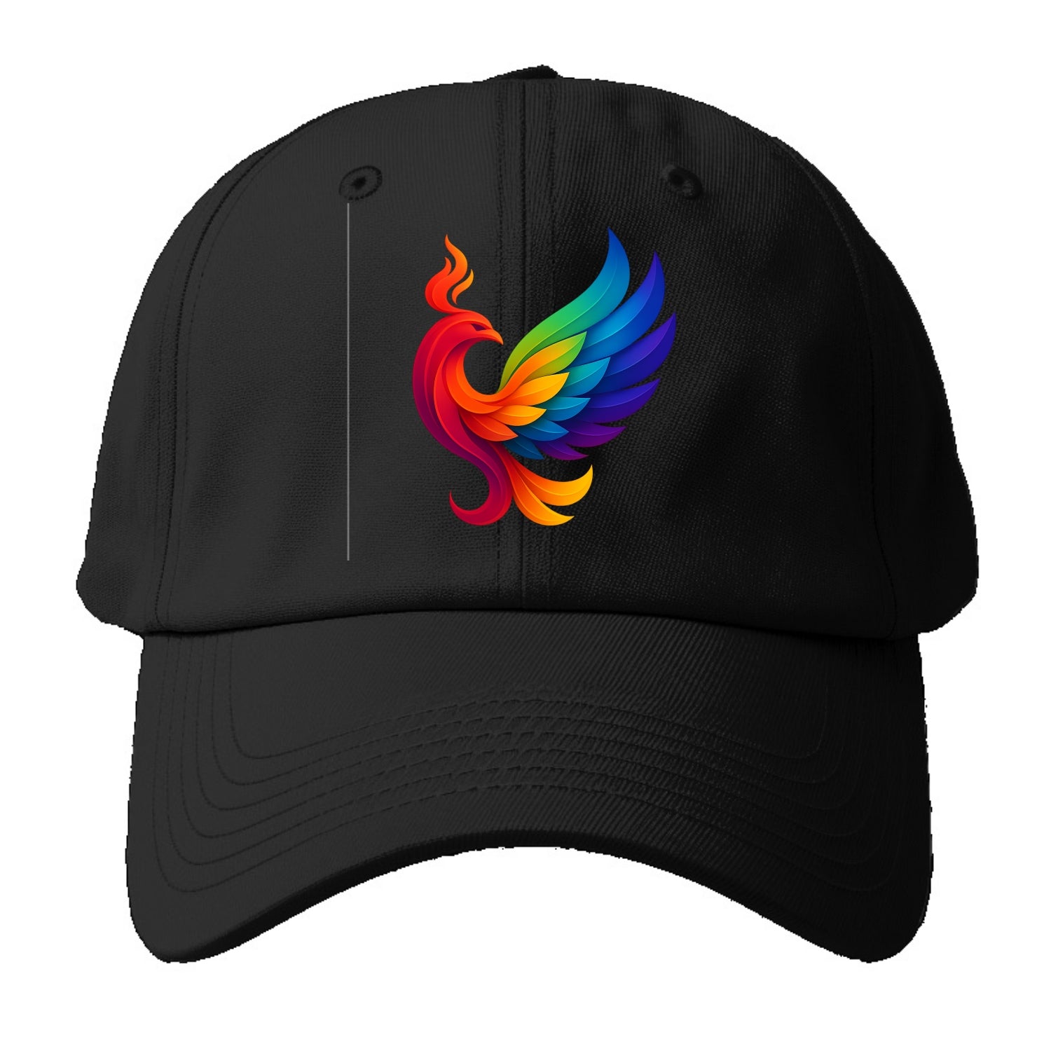 Liberation Bird - Phoenix with each feat - Baseball Cap For Big Heads - Black