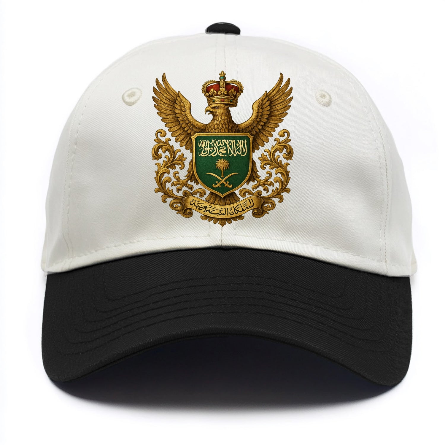 Saudi Arabia Heritage Badge  - Two Tone Cap - Black