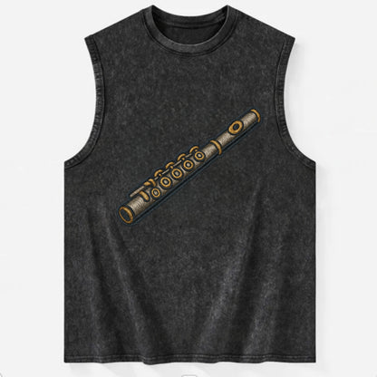Flute  - Vintage Washed Tank - Black