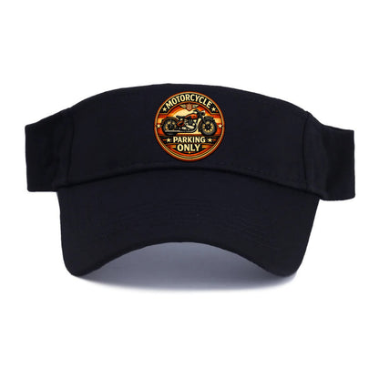 Motorcycle Parking Only - Visor - Black