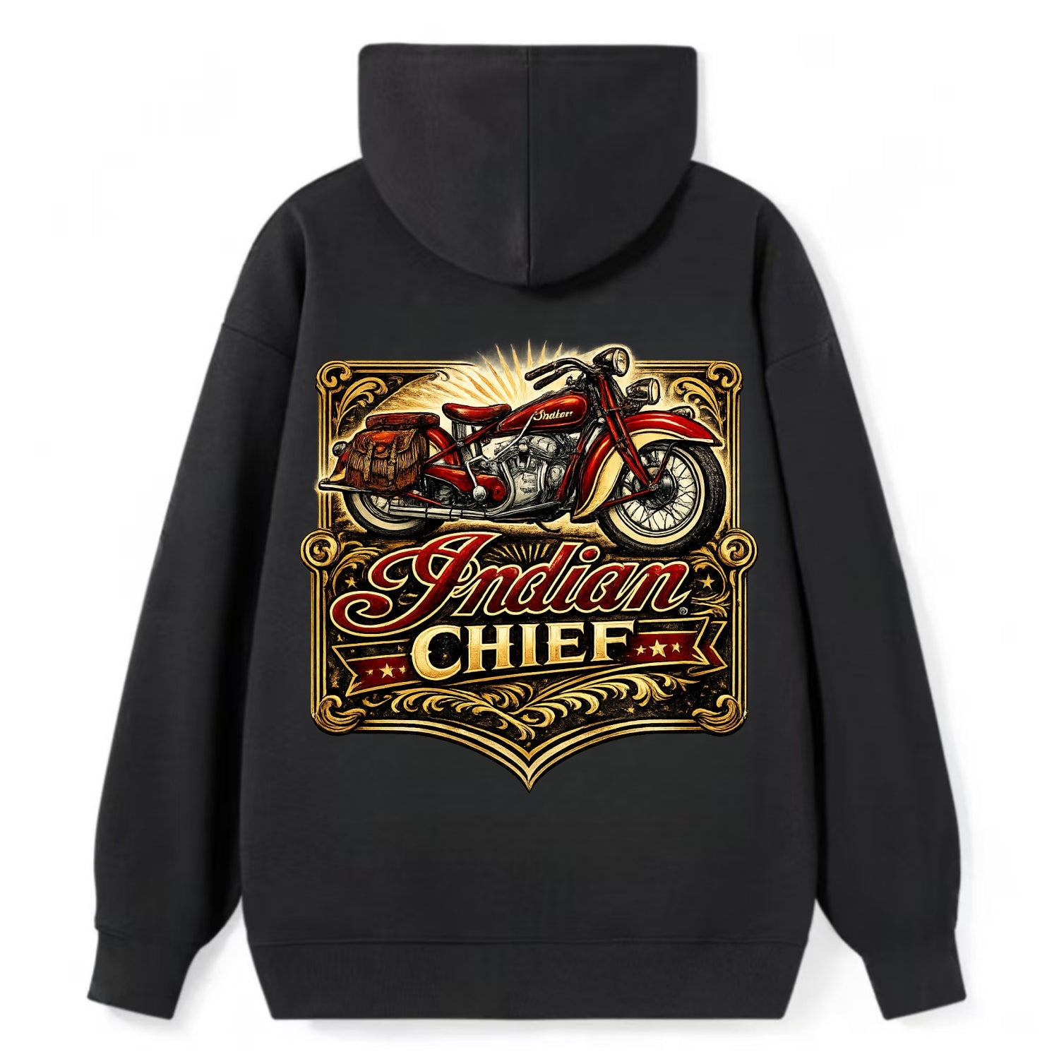 Classic Indian Chief - Classic Pullover Hoodie - Black