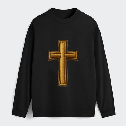 Latin Cross - Classic Long Sleeve Shirt - Black