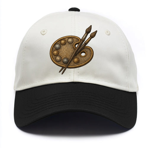 Artist palette with brushes - painter emblem - Two Tone Cap