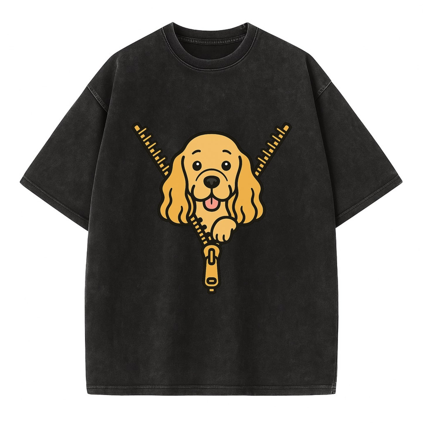 Cocker Spaniel - Vintage T-shirt - Black