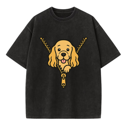 Cocker Spaniel - Vintage T-shirt - Black