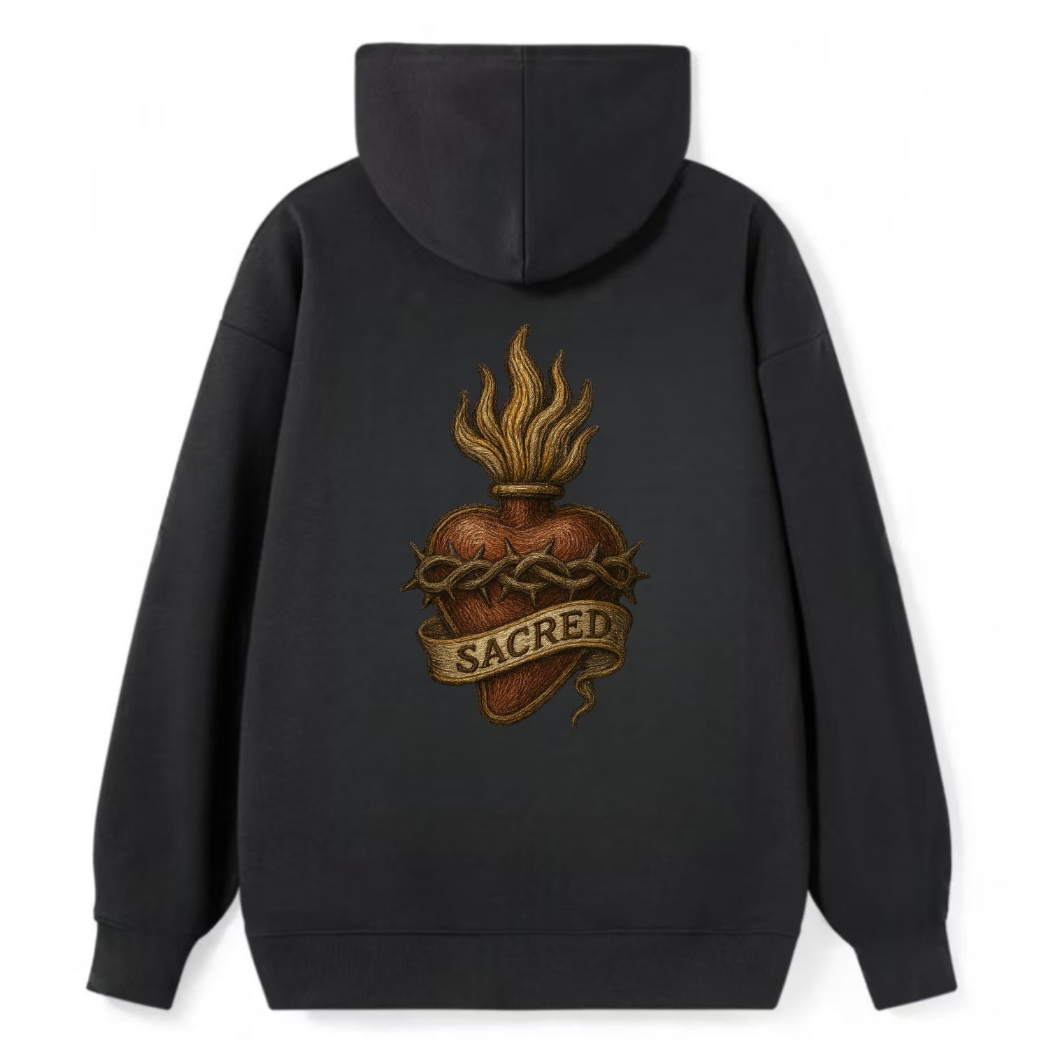 Sacred Heart  - Classic Pullover Hoodie - Black