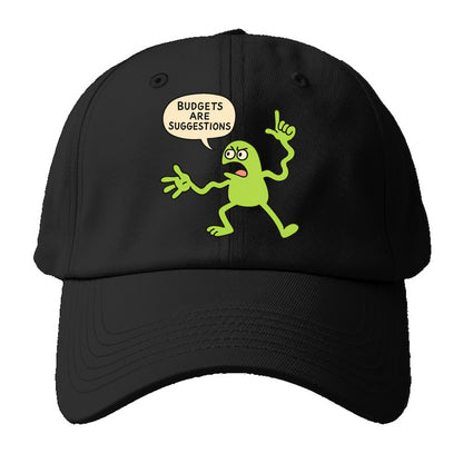 BUDGETS ARE SUGGESTIONS | Rebellious calculator - Baseball Cap For Big Heads - Black