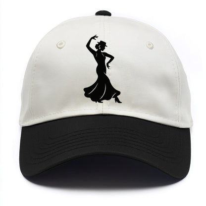 Flamenco dancer passionate stance - Two Tone Cap - Black