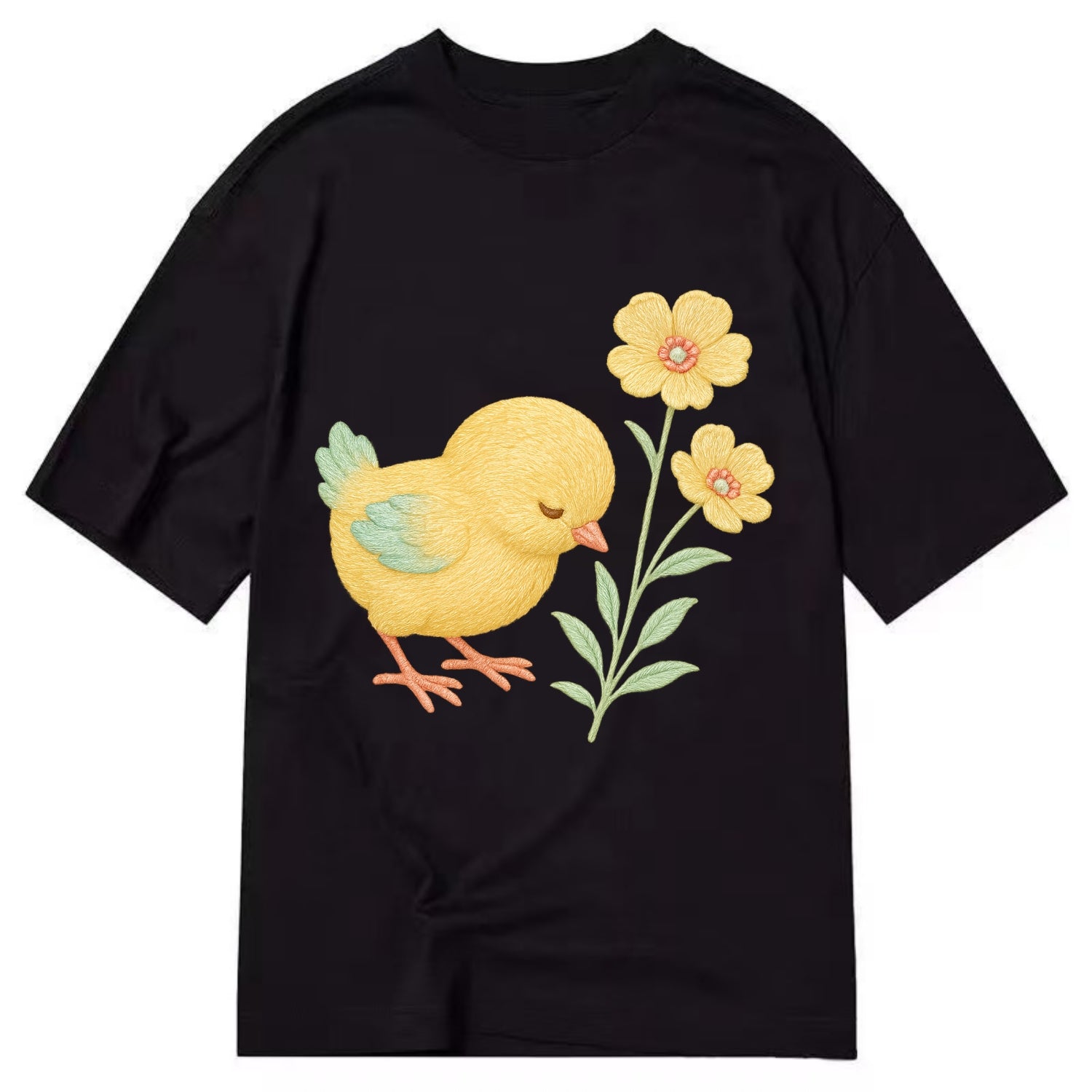 Yellow Chick - Classic T-shirt - Black