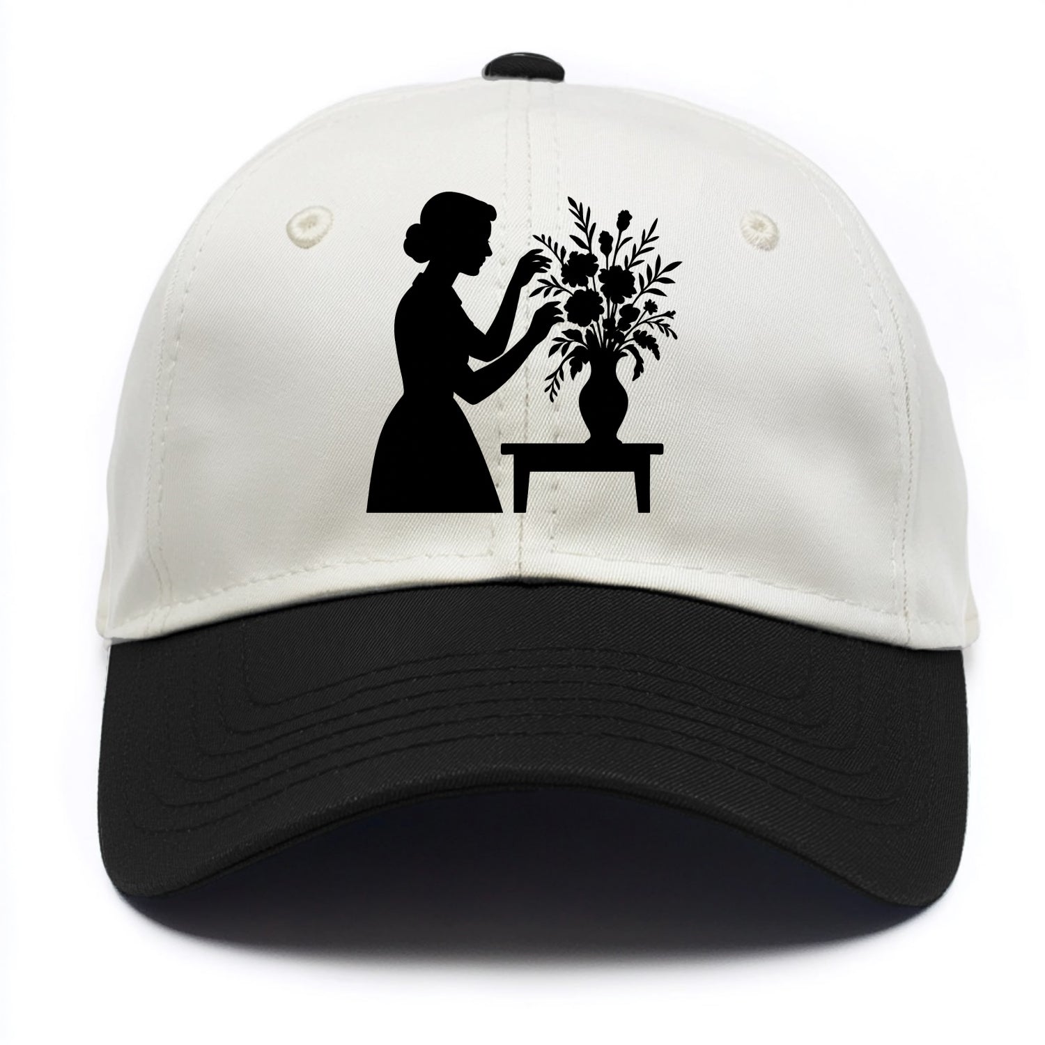 Florist arranging dramatic bouquet - Two Tone Cap - Black