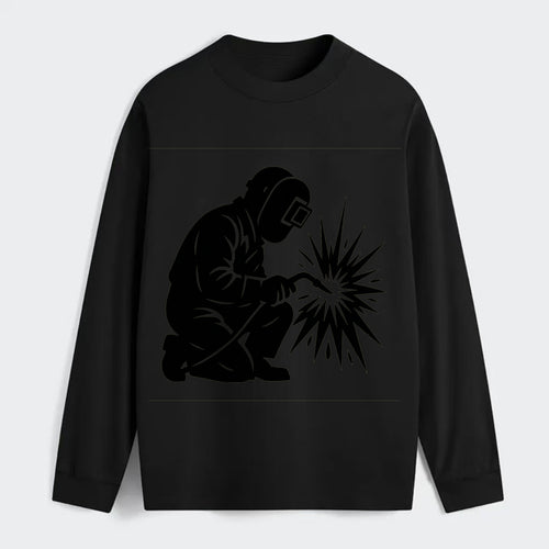 Welder sparks flying dramatically - Classic Long Sleeve Shirt