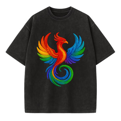 Phoenix Rising  - Vintage T-shirt - Black