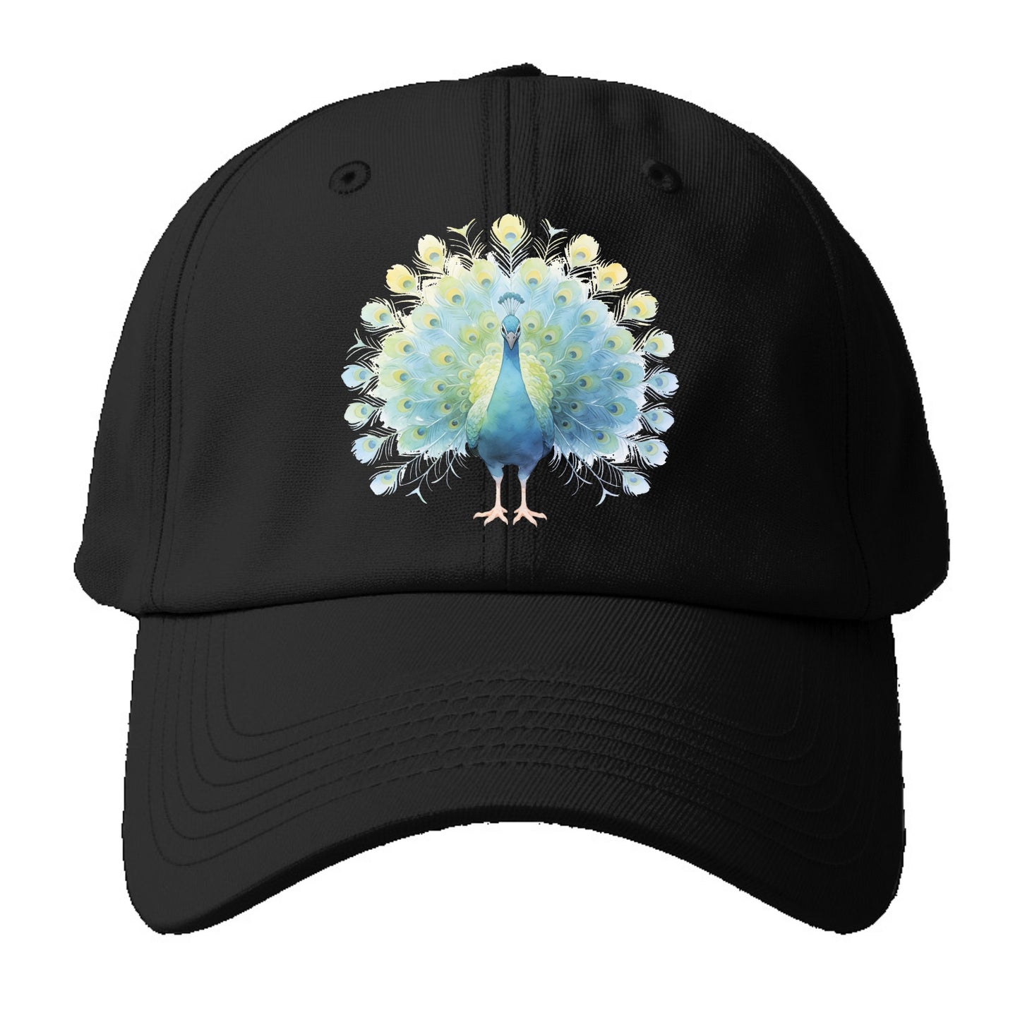 Peacock - Baseball Cap - Black