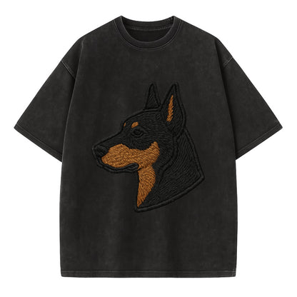 Beauceron - Contemporary French herder d - Vintage T-shirt - Black