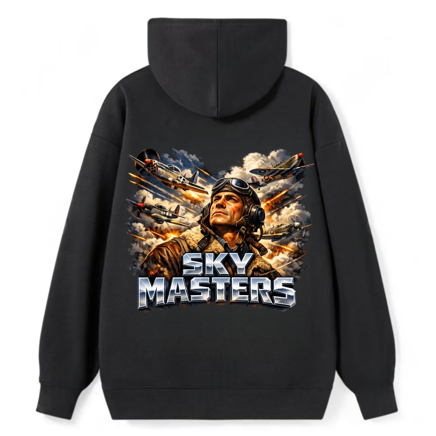 Sky Masters - Classic Pullover Hoodie - Black
