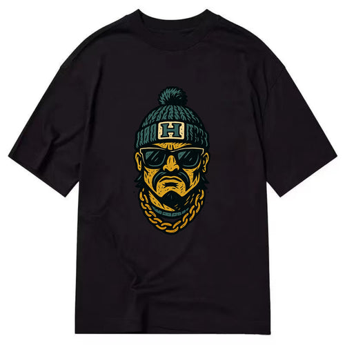 Honolulu Warrior wearing Hawaii beanie with H patch - Classic T-shirt
