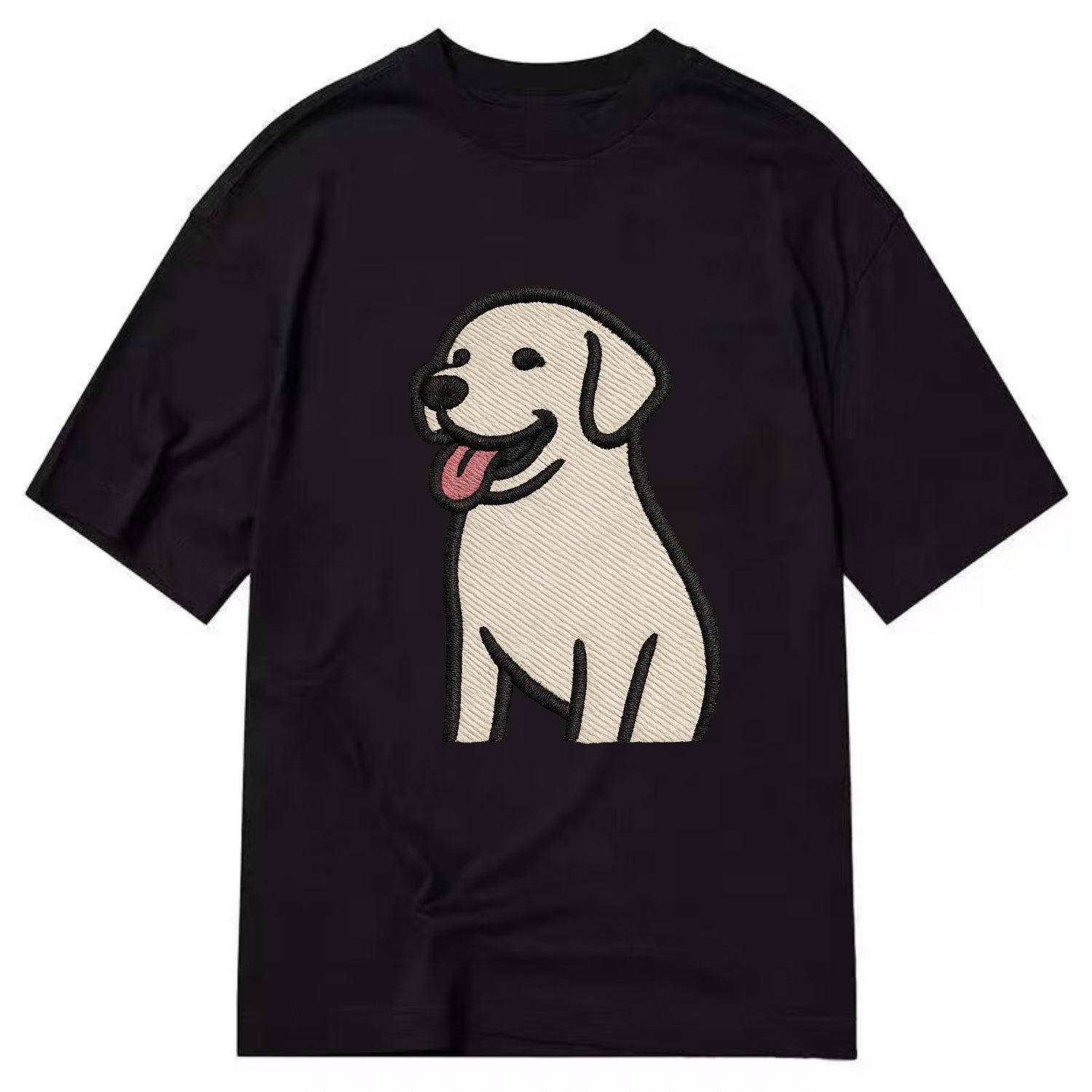 Labrador - Happy panting expression - Cl Classic T-shirt - Black
