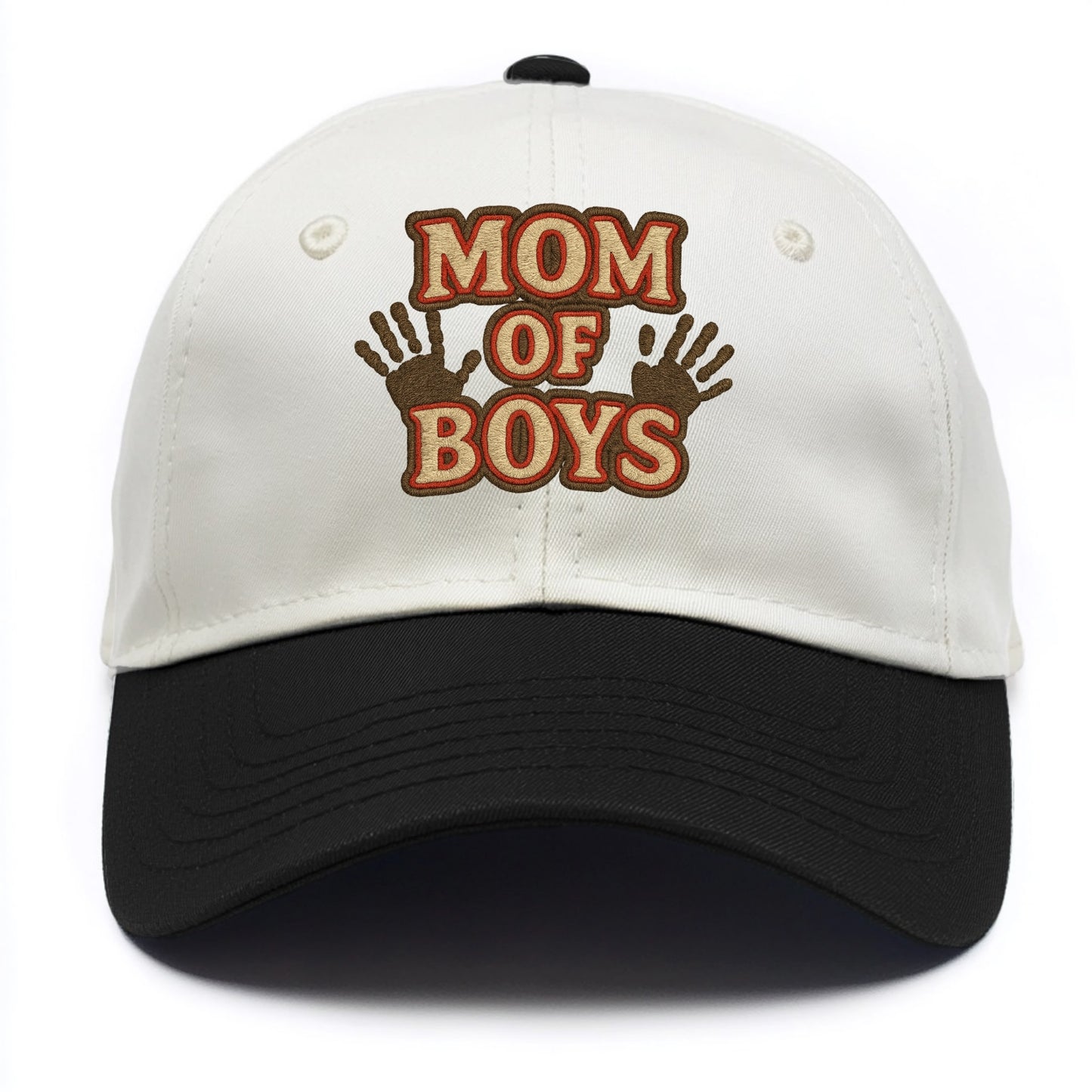 Mom Of Boys  - Two Tone Cap - Black