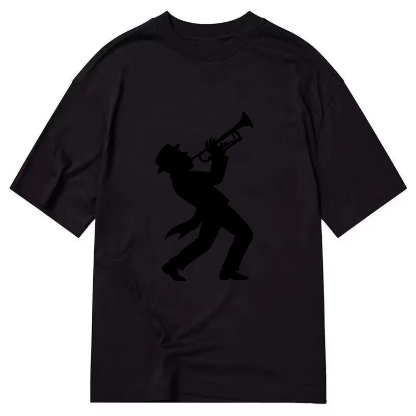 Trumpet player hitting high note - Classic T-shirt - Black