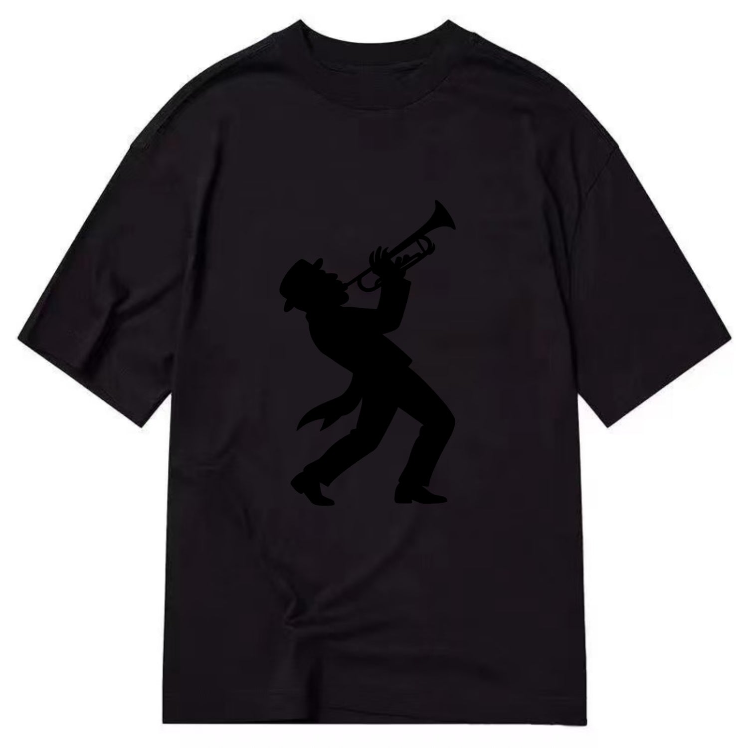 Trumpet player hitting high note - Classic T-shirt - Black