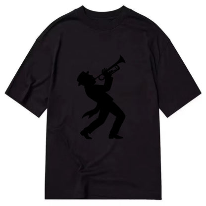 Trumpet player hitting high note - Classic T-shirt - Black