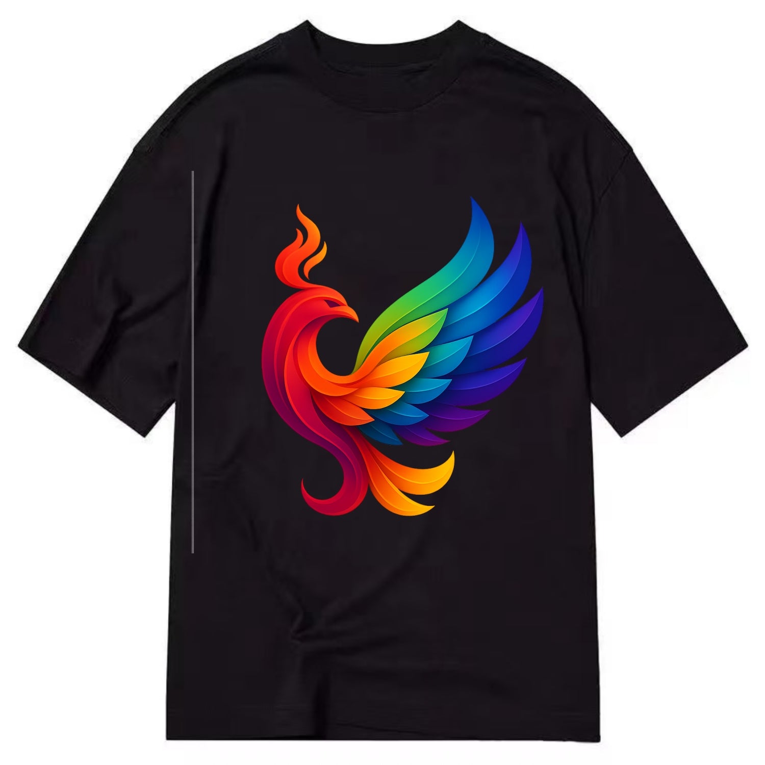 Liberation Bird - Phoenix with each feat - Classic T-shirt - Black