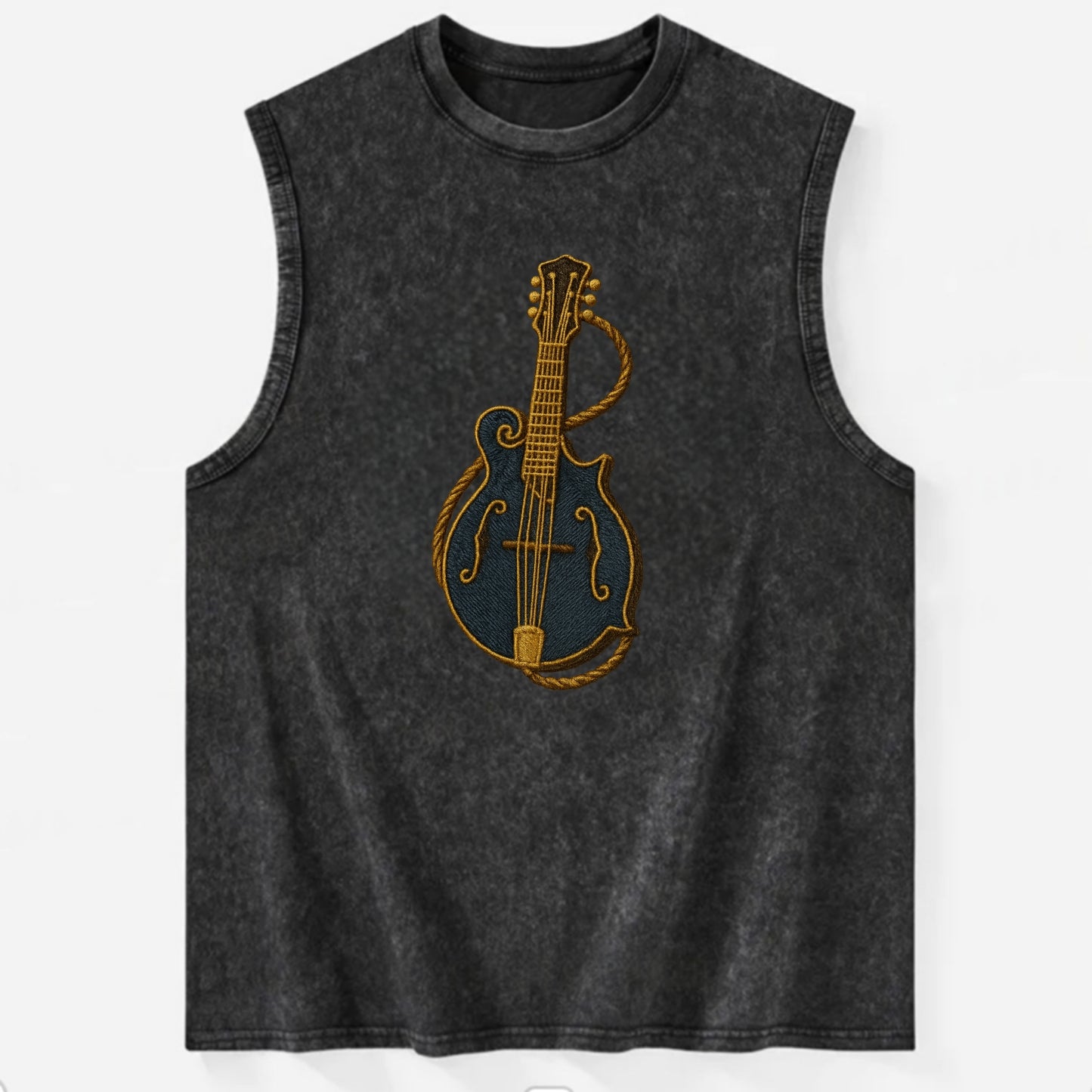 Mandolin  - Vintage Washed Tank - Black