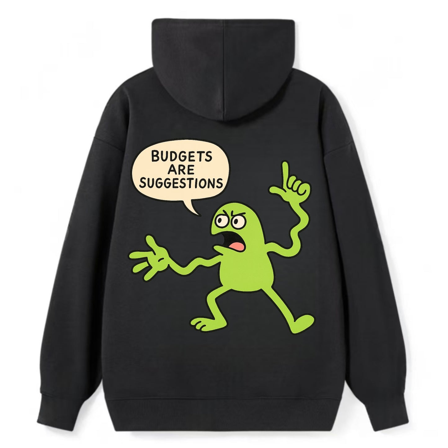 BUDGETS ARE SUGGESTIONS | Rebellious calculator - Classic Pullover Hoodie - Black