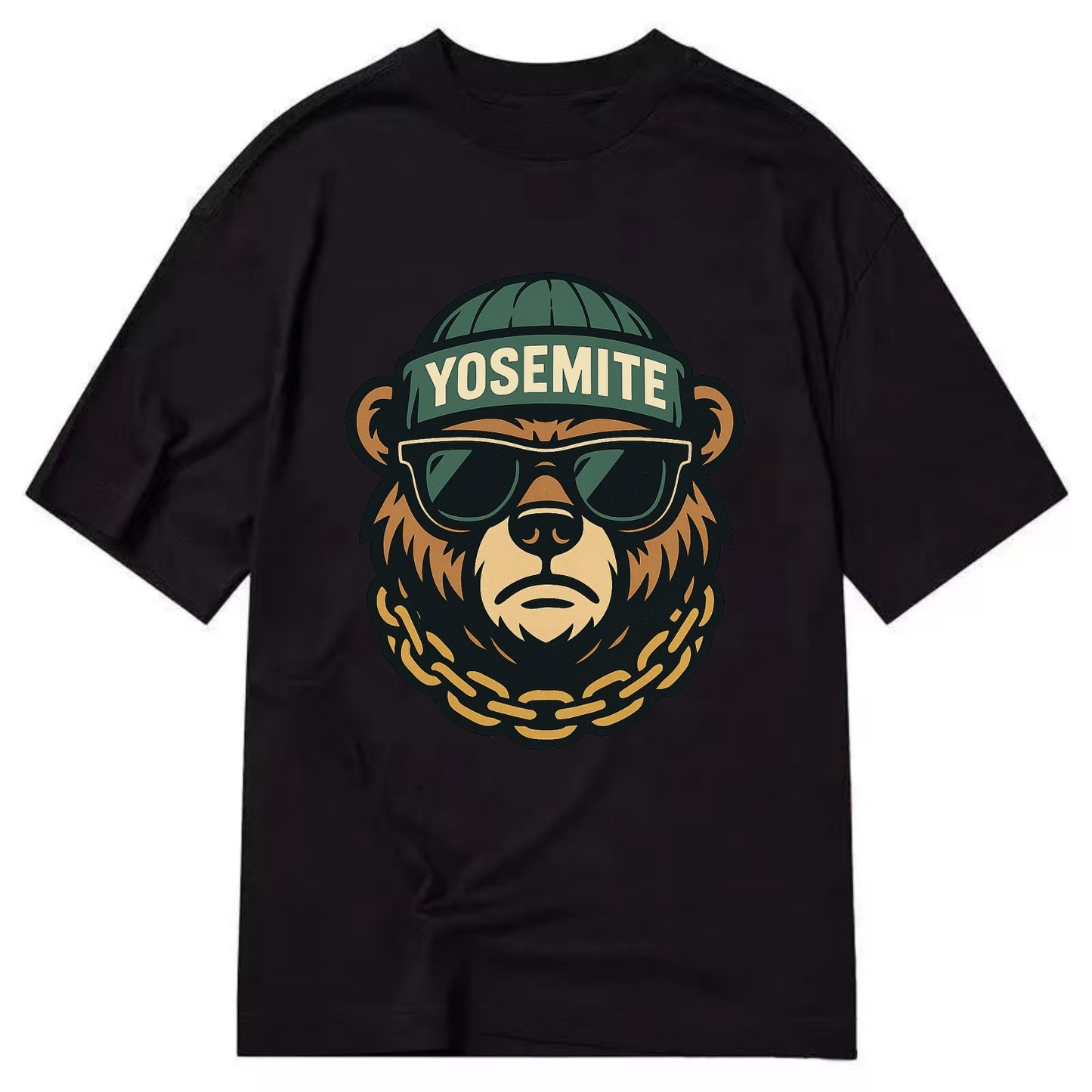 Yosemite Bear - Classic T-shirt - Black