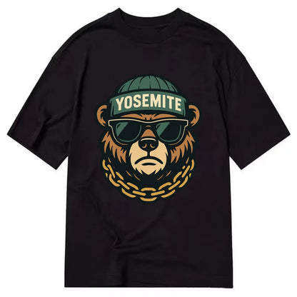 Yosemite Bear - Classic T-shirt - Black