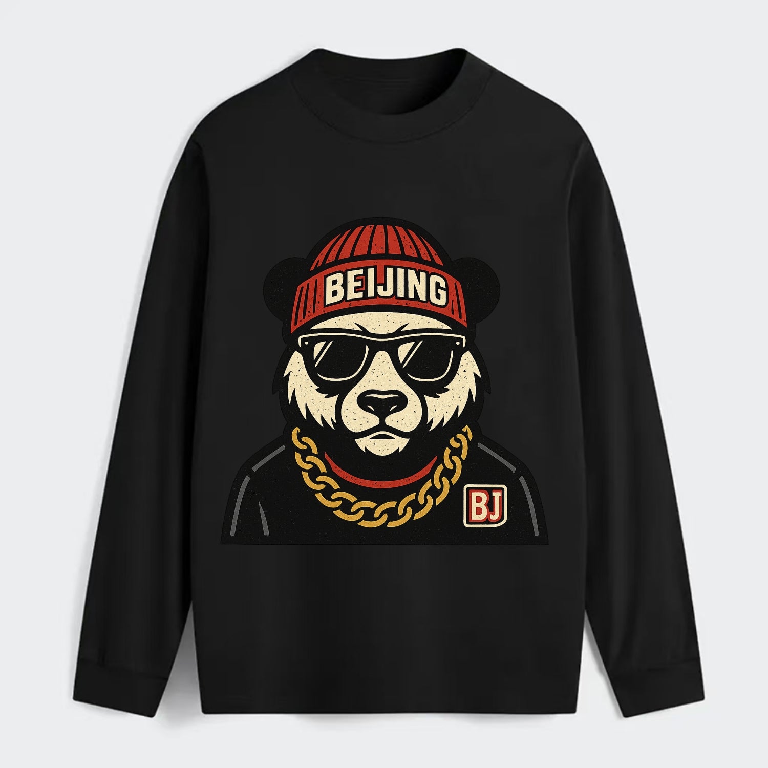 Beijing Panda - Classic Long Sleeve Shirt - Black