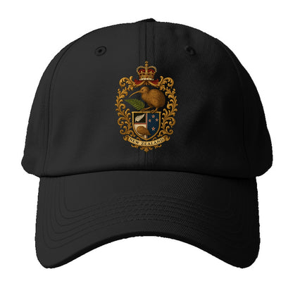New Zealand Kiwi Emblem  - Baseball Cap - Black