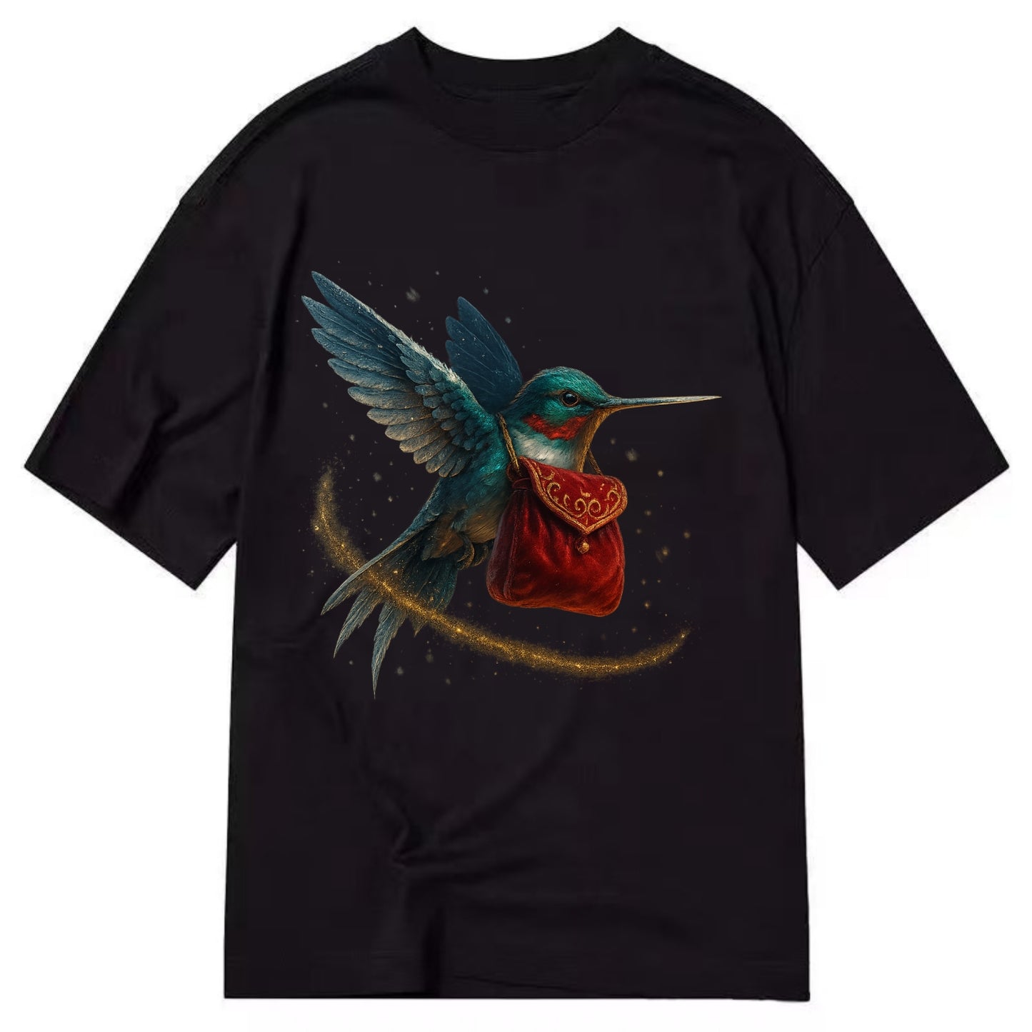 Frostbite Hummingbird Courier  - Classic T-shirt - Black