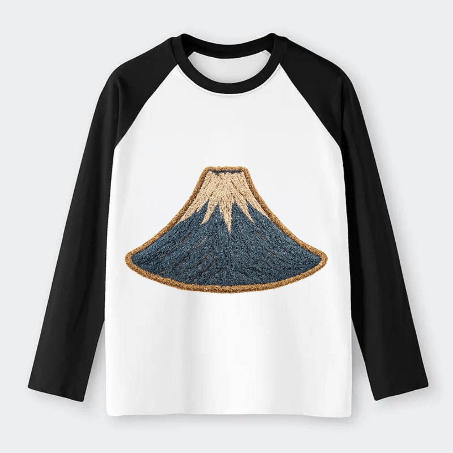 Sacred Mountain  - Raglan Long Sleeve T-Shirt - Black