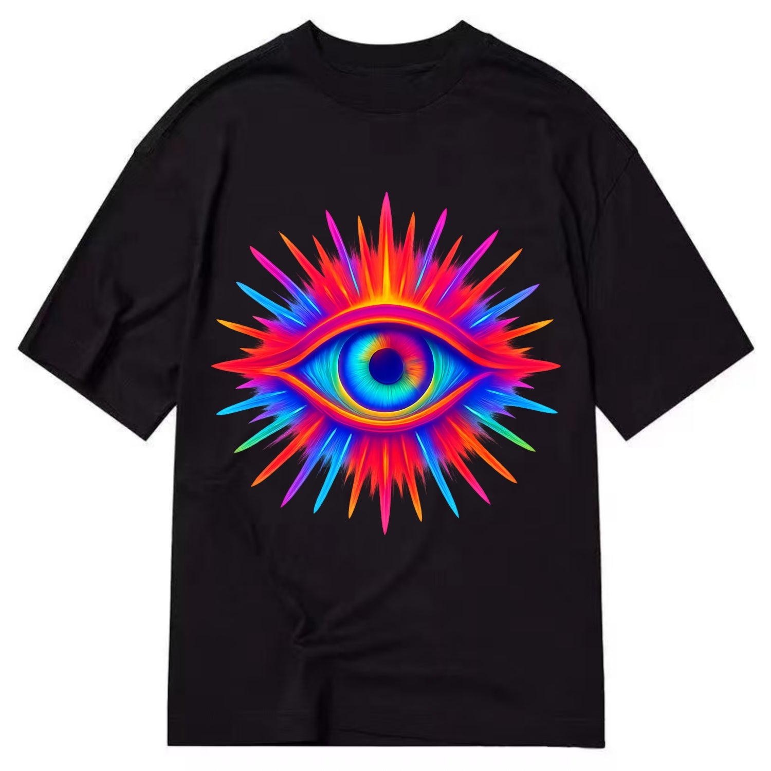 Rainbow Third Eye - Prismatic eye radiat Classic T-shirt - Black