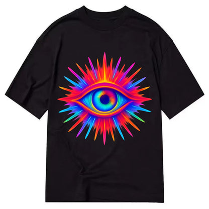 Rainbow Third Eye - Prismatic eye radiat Classic T-shirt - Black