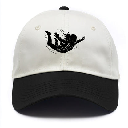 Skydiver free-fall position - Two Tone Cap - Black