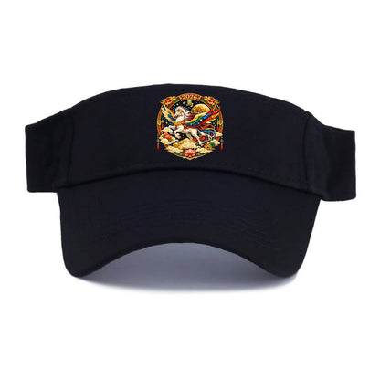 CELESTIAL HORSE | Heavenly horse among clouds and stars | Wings of flowing energy ribbons | - Visor - Black