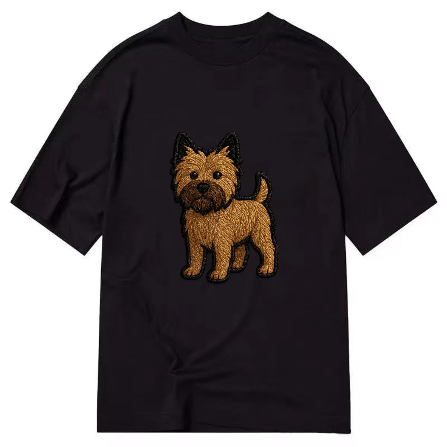 Cairn Terrier - Modern shaggy design wit - Classic T-shirt - Black