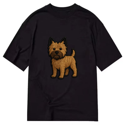 Cairn Terrier - Modern shaggy design wit - Classic T-shirt - Black