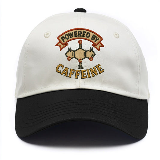 Powered By Caffeine  - Two Tone Cap - Black