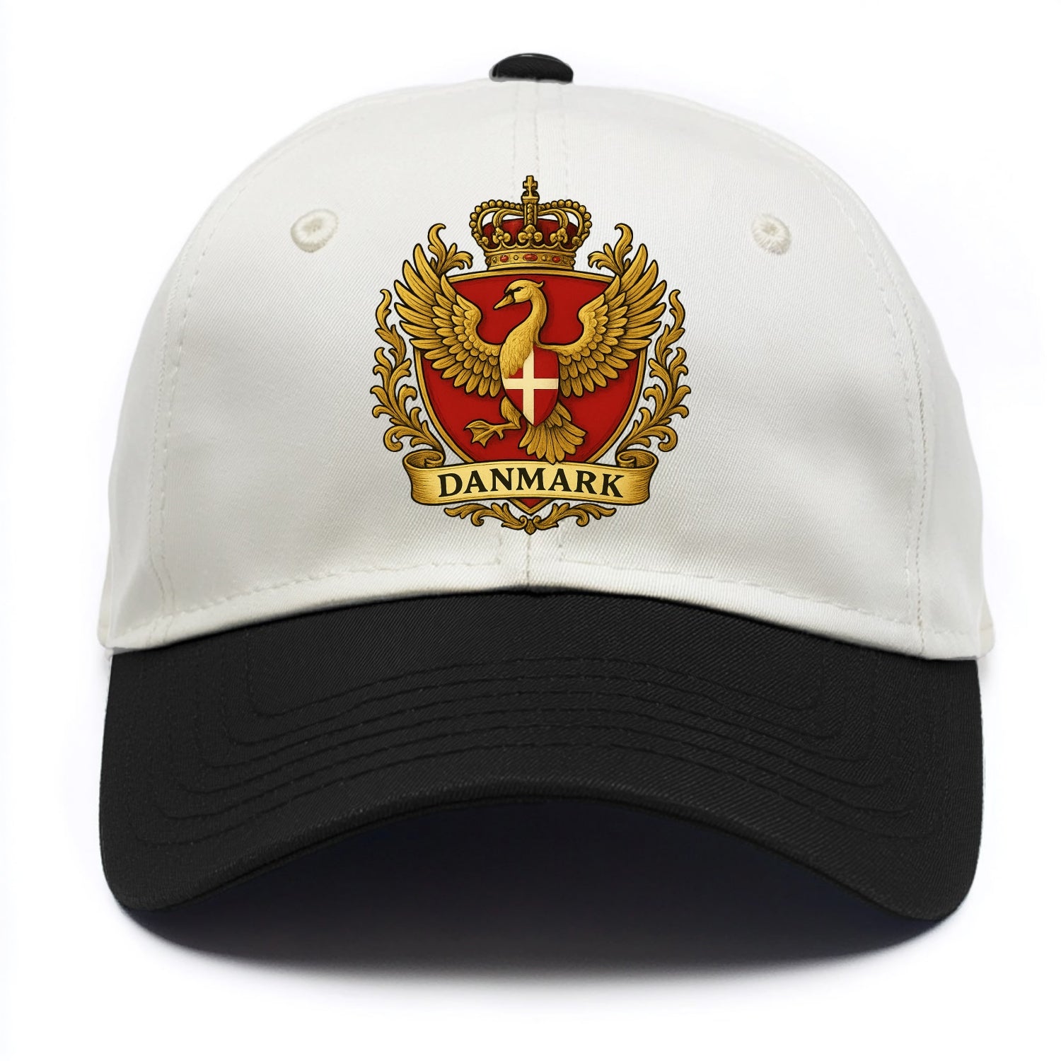Denmark Heritage Badge  - Two Tone Cap - Black