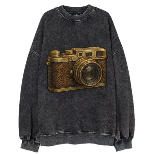 Film Camera  - Vintage Sweatshirt - Black