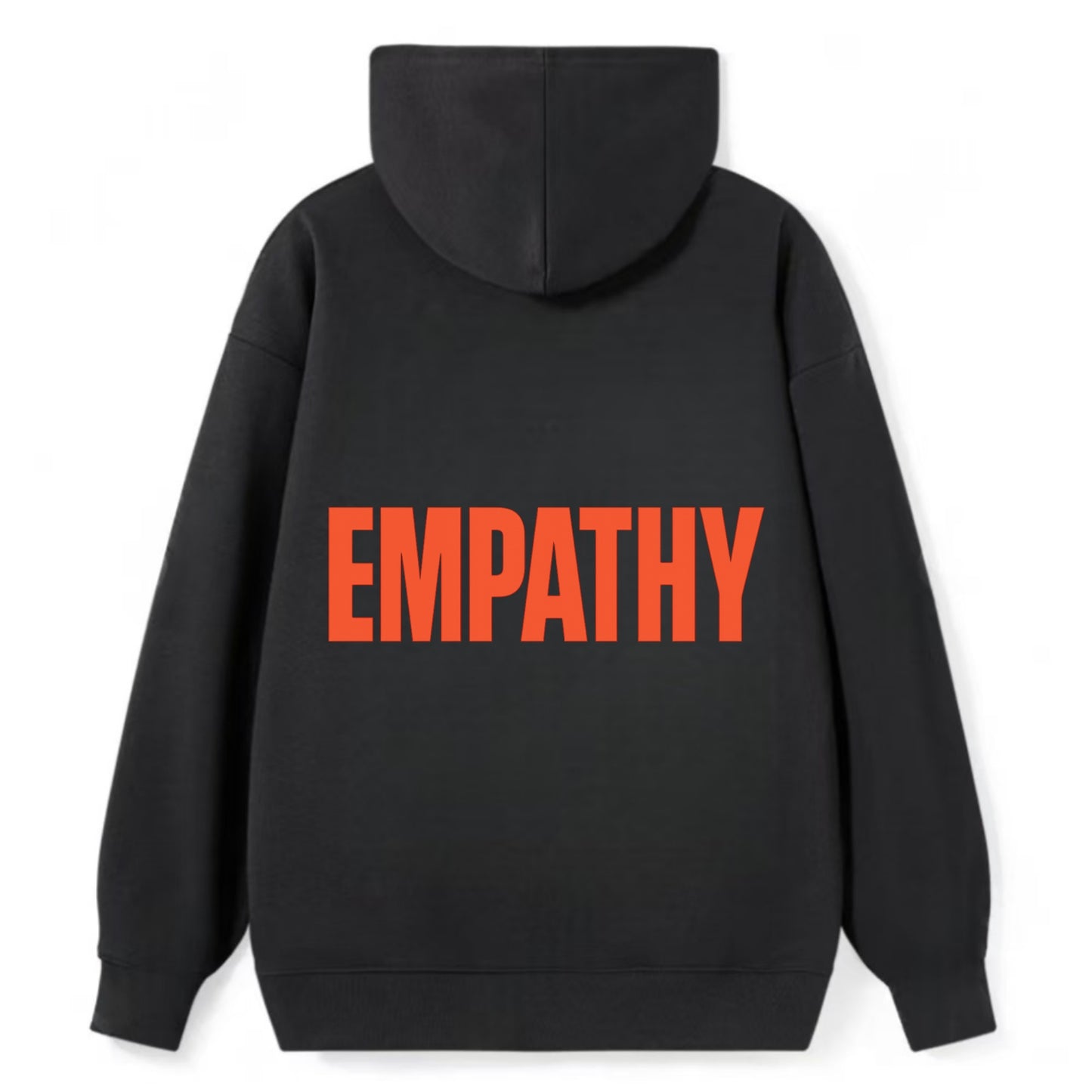 Bold typography design - "EMPATHY" - understanding others, emotional - Classic Pullover Hoodie - Black